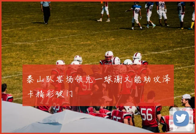 泰山队客场领先一球谢文能助攻泽卡精彩破门